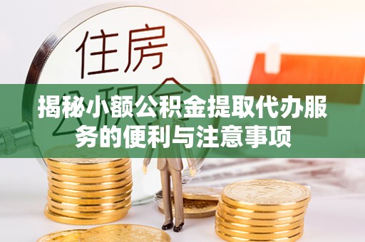 竹田揭秘小额公积金提取代办服务的便利与注意事项