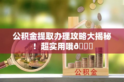 竹田公积金提取办理攻略大揭秘！超实用哦😉