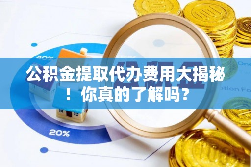 竹田公积金提取代办费用大揭秘！你真的了解吗？