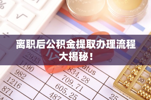 竹田离职后公积金提取办理流程大揭秘！