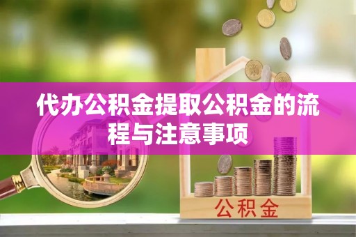竹田代办公积金提取公积金的流程与注意事项