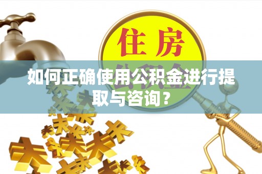 竹田如何正确使用公积金进行提取与咨询？
