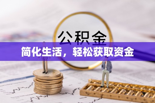 竹田简化生活，轻松获取资金