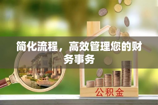 竹田简化流程，高效管理您的财务事务